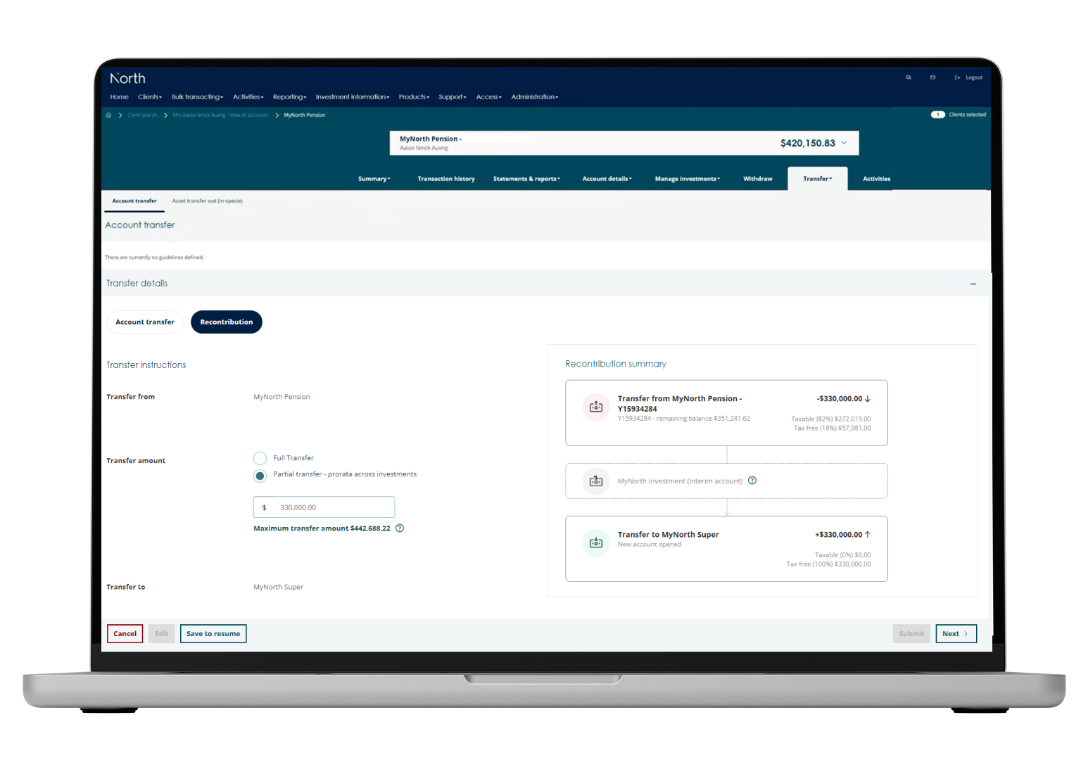 recontributions wizards screen grab